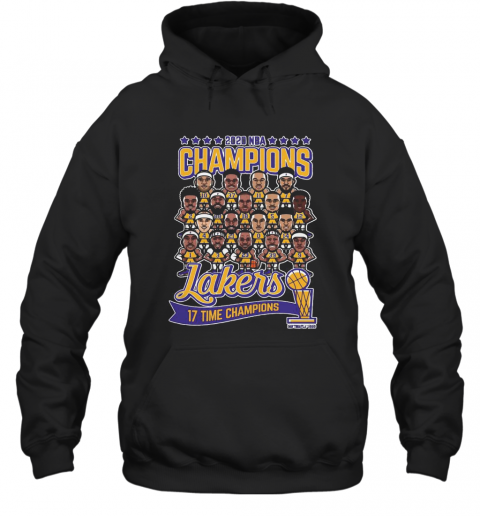2020 NBA Champions Los Angeles Lakers 17 Time Champions T-Shirt Unisex Hoodie