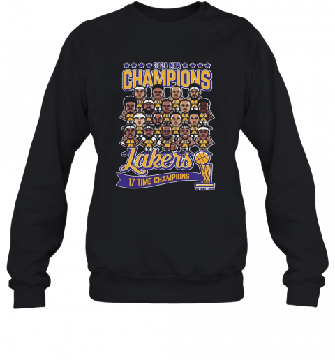 2020 NBA Champions Los Angeles Lakers 17 Time Champions T-Shirt Unisex Sweatshirt