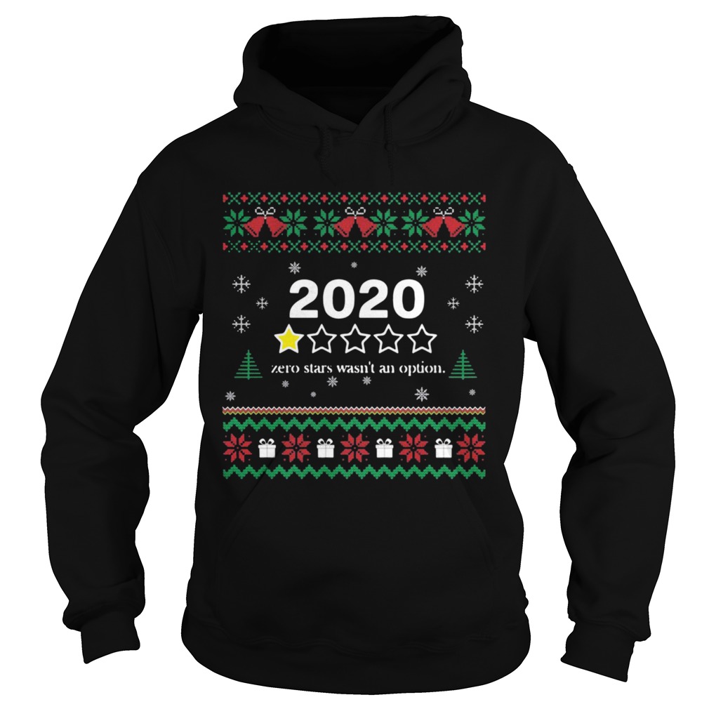 2020 One Star Zero Stars Wasnt An Option Merry Christmas Hoodie