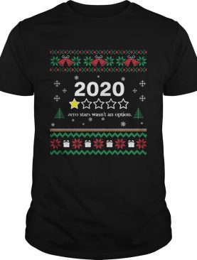 2020 One Star Zero Stars Wasnt An Option Merry Christmas shirt