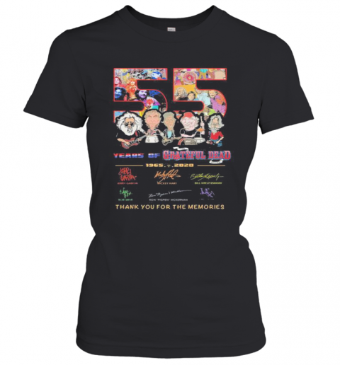 55 Years Of 1965 2020 Grateful Dead Thank For The Memories Signatures T-Shirt Classic Women's T-shirt
