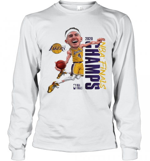 Alex Caruso Los Angeles Lakers Fanatics Branded 2020 NBA Finals Champions T-Shirt Long Sleeved T-shirt 