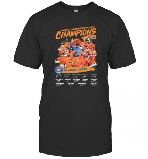 American League Championship Series Champions Houston Astros Signatures T-Shirt