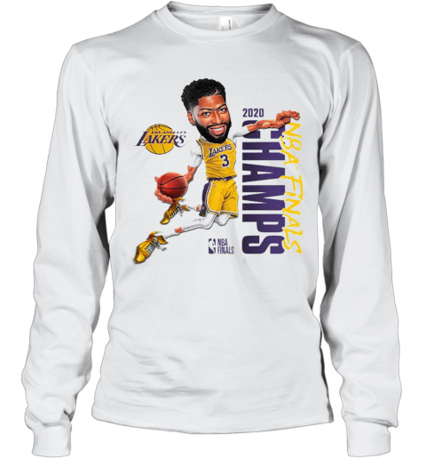 Anthony Davis LA Lakers Champions 2020 T-Shirt Long Sleeved T-shirt 