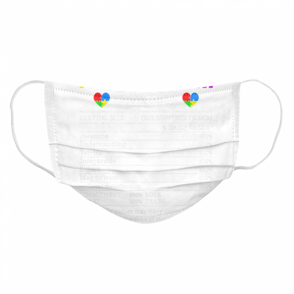 Autism Mom Facts One Supportive Mom Cloth Face Mask