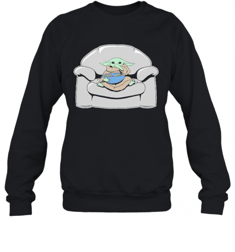 Baby Yoda Popcorn T-Shirt Unisex Sweatshirt
