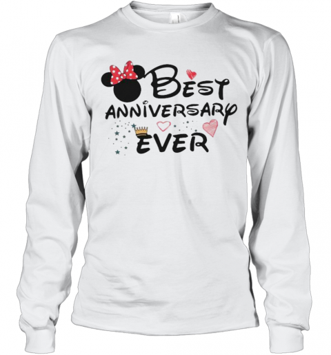 Best Anniversary Ever Minnie Mouse T-Shirt Long Sleeved T-shirt 