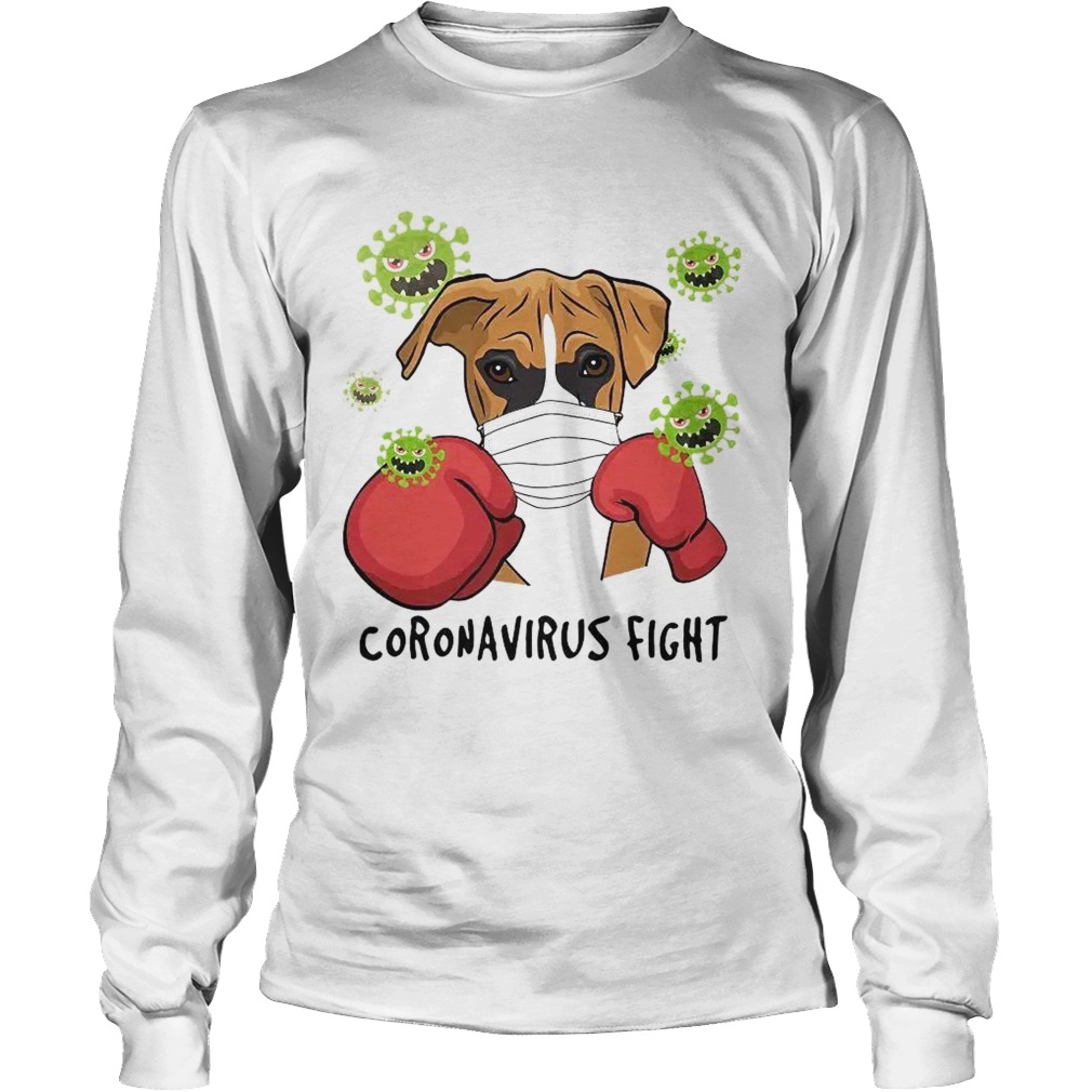 Boxing Dog Coronavirus Fight Long Sleeve