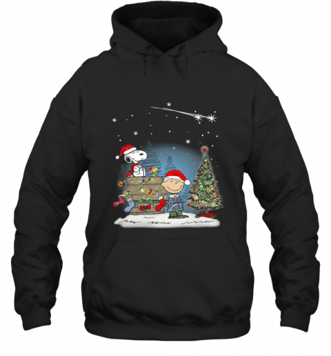 Charlie Brown And Snoopy Merry Christmas T-Shirt Unisex Hoodie