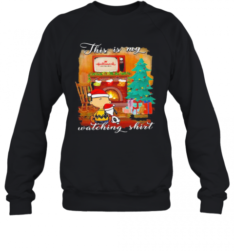 Charlie Brown And Snoopy This Is My Watching Ugly Christmas T-Shirt Unisex Sweatshirt