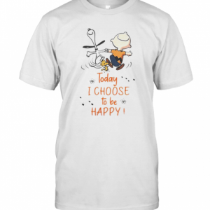 Charlie Brown And Snoopy Today I Choose To Be Happy T-Shirt Classic Men's T-shirt