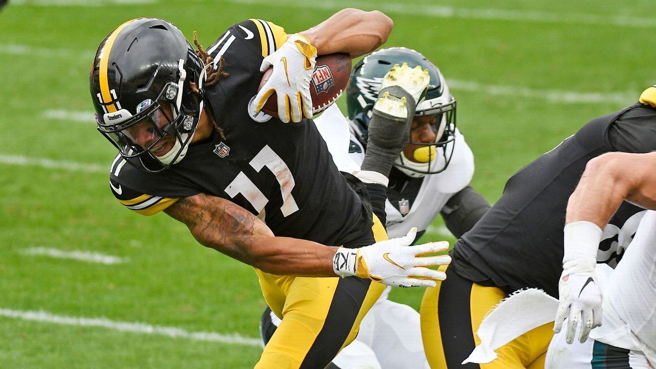 Chase Claypool erupts with 4-TD game for unbeaten Pittsburgh Steelers