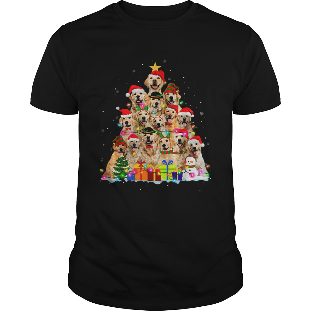 Christmas Pajama Golden Retrievers Tree Xmas Gift Dog Lover Unisex