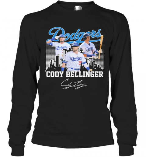 Cody Bellinger Los Angeles Dodgers Signature T-Shirt Long Sleeved T-shirt 