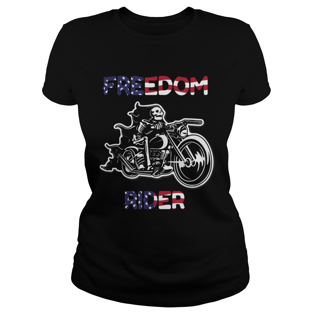 Cool Freedom Rider American flag Classic Ladies