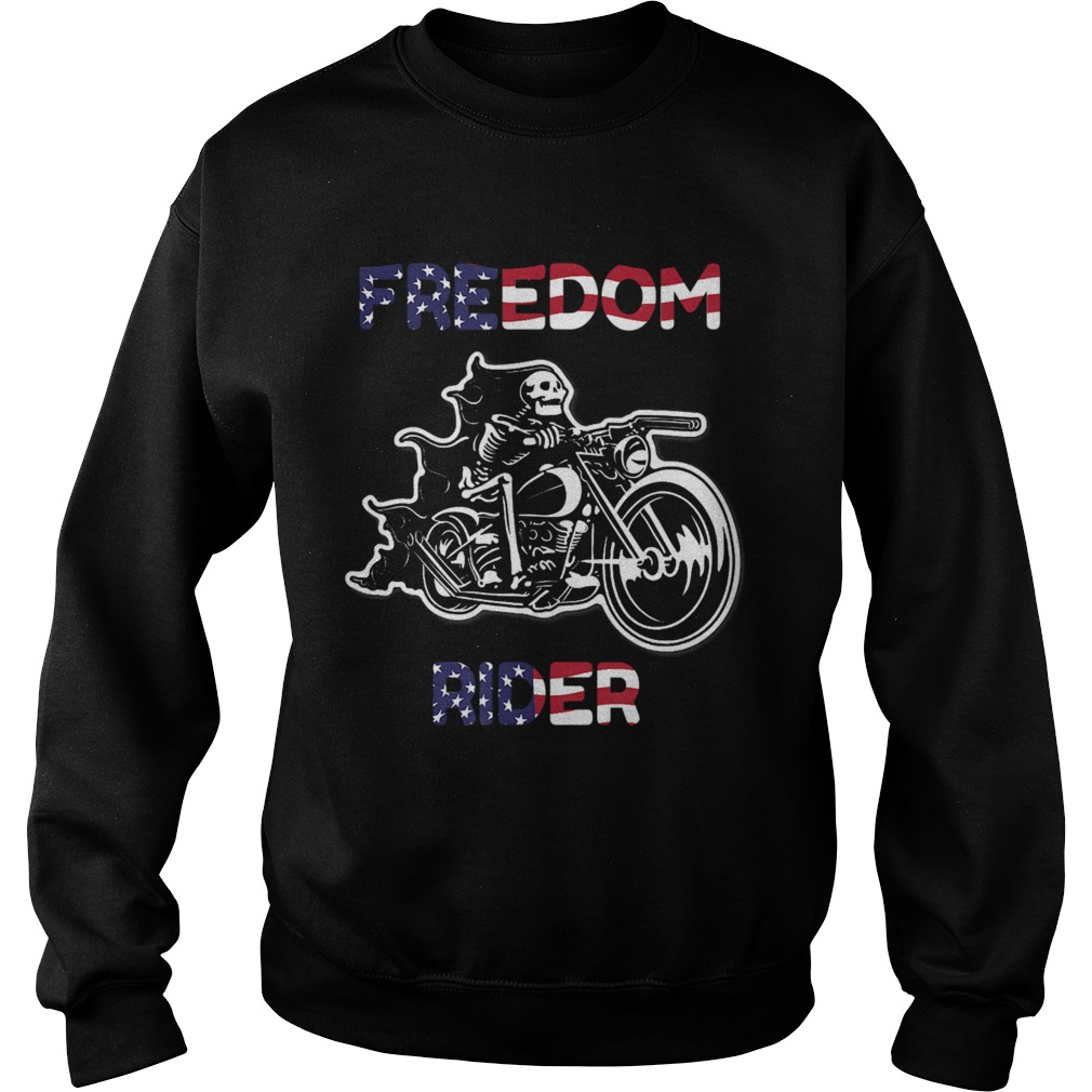Cool Freedom Rider American flag Sweatshirt