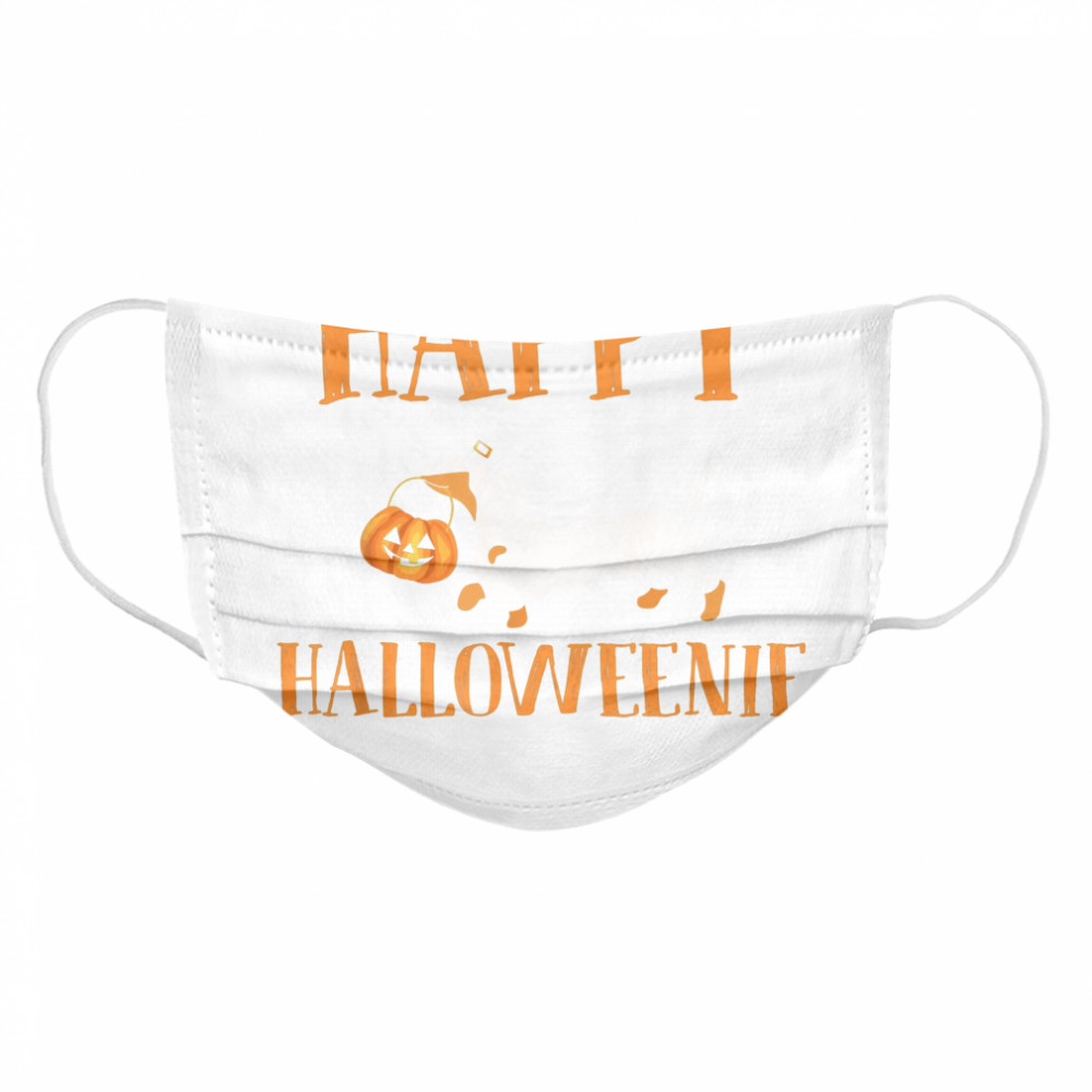 Dachshund With Jack O lantern Happy Halloweenie Halloween Cloth Face Mask