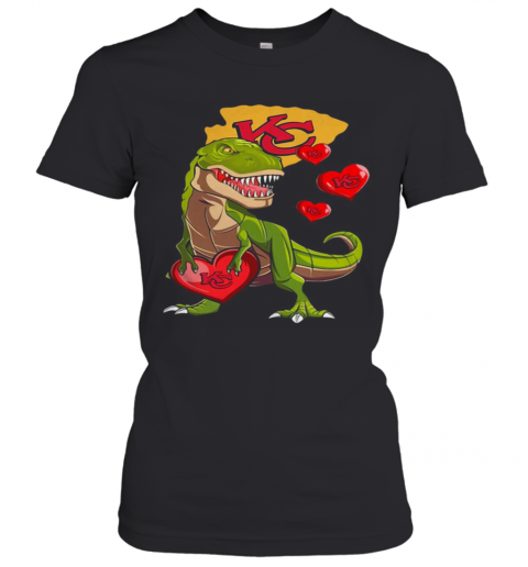Dinosaur T Rex Mashup Kansas City Chiefs T-Shirt Classic Women's T-shirt