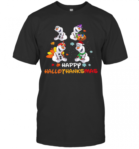 Disney Olaf Happy Hallothanksmas T-Shirt Classic Men's T-shirt