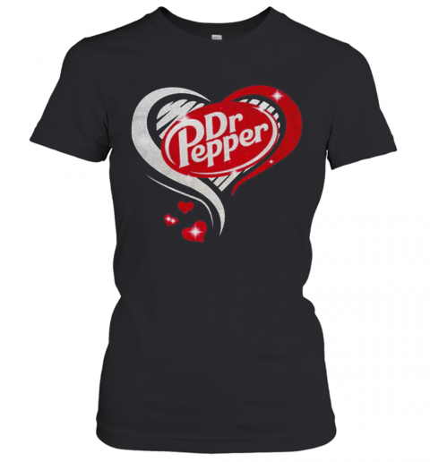 Dr Pepper Love Heart T-Shirt Classic Women's T-shirt