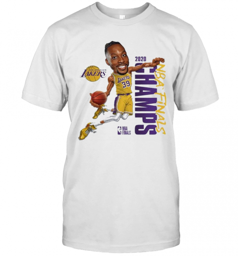 Dwight Howard Team Los Angeles Lakers Branded 2020 NBA Finals Champions T-Shirt