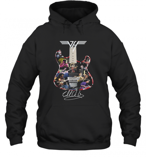 Eddie Van Halen Guitar Signature T-Shirt Unisex Hoodie