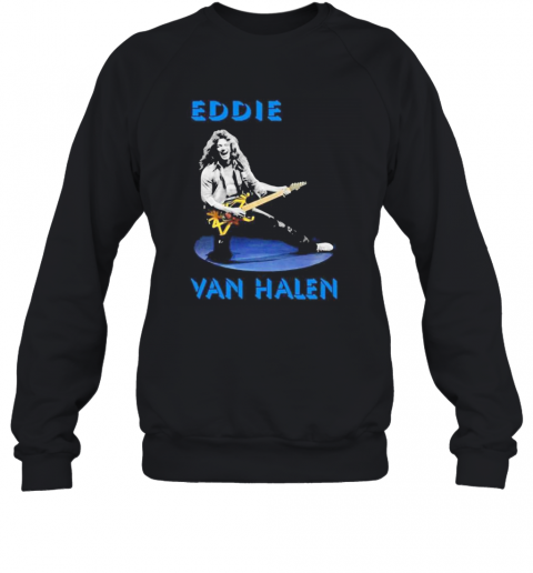 Eddie Van Halen Playing Guitar Vintage T-Shirt Unisex Sweatshirt