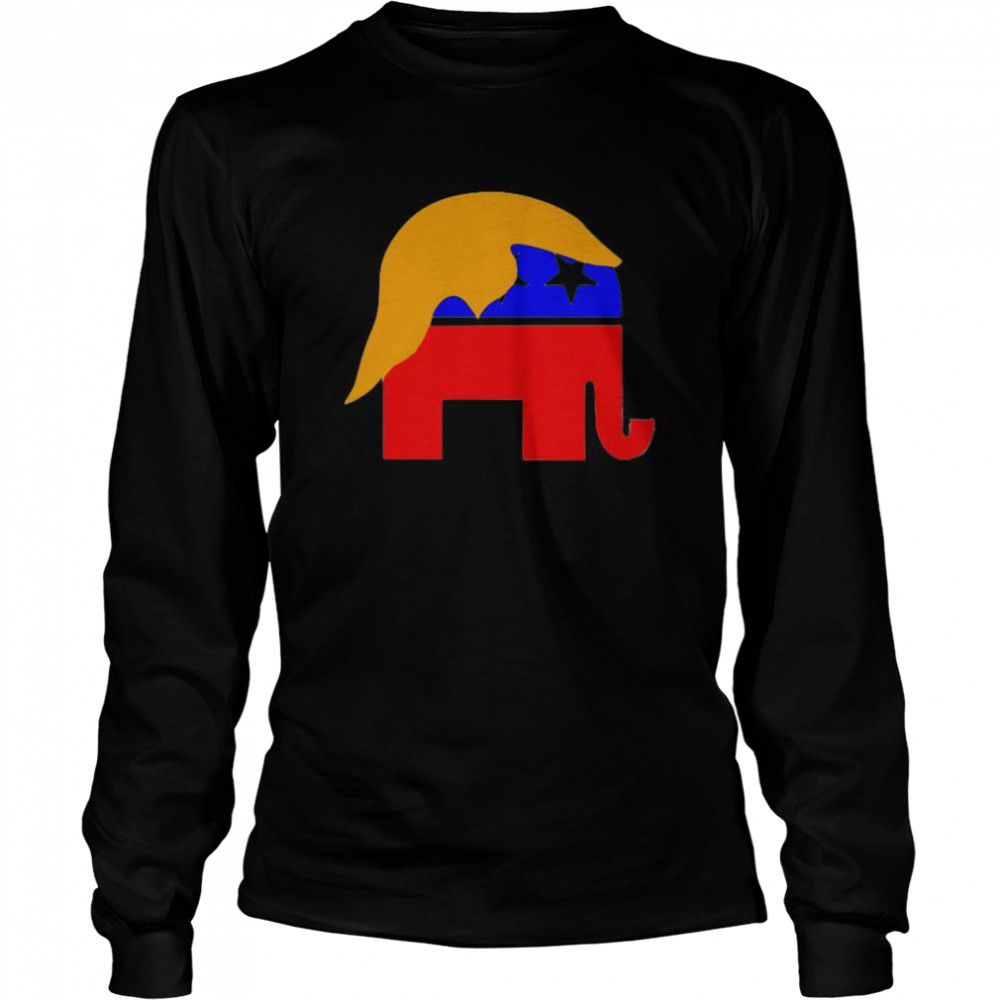 Elephant donald trump for president Long Sleeved T-shirt