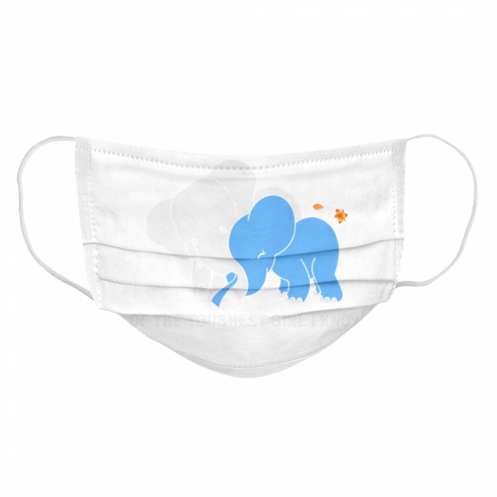 Elephant proud t1d mom of the toughest girl i know Cloth Face Mask