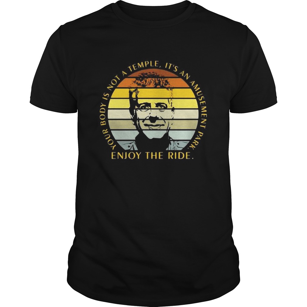 Enjoy The Ride Your Body Is Not A Temple Its An Amusement Park Vintage shirt