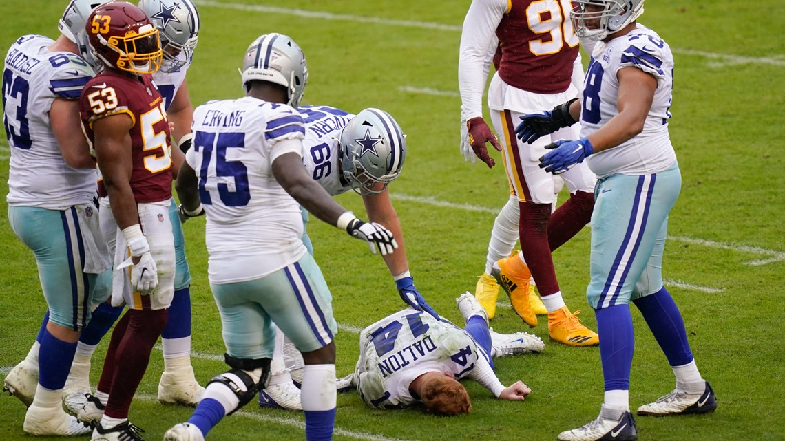 Game recap: Dallas Cowboys lose to Washington after QB Andy Dalton knocked out of game with concussion from illegal hit