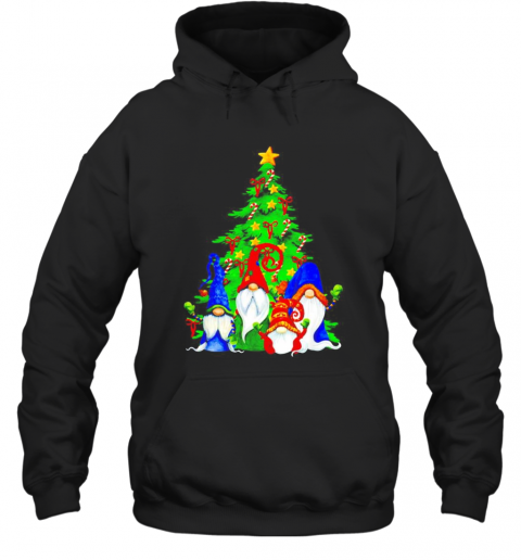 Gnomes Christmas Tree T-Shirt Unisex Hoodie