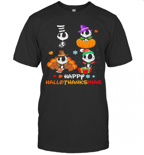 Good Jack Skellington Happy Hallothanksmas T-Shirt