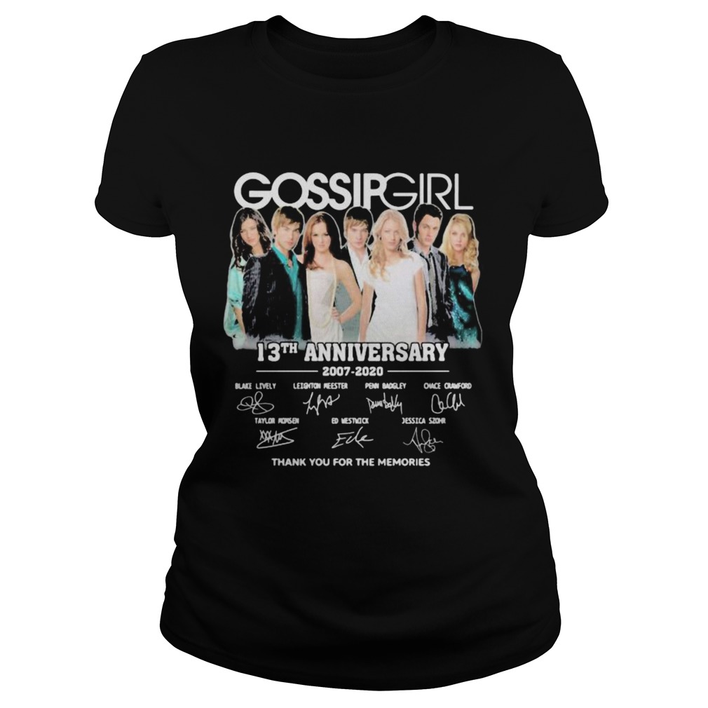 Gossip girl 13th anniversary 2007 2020 thank for the memories signatures Classic Ladies
