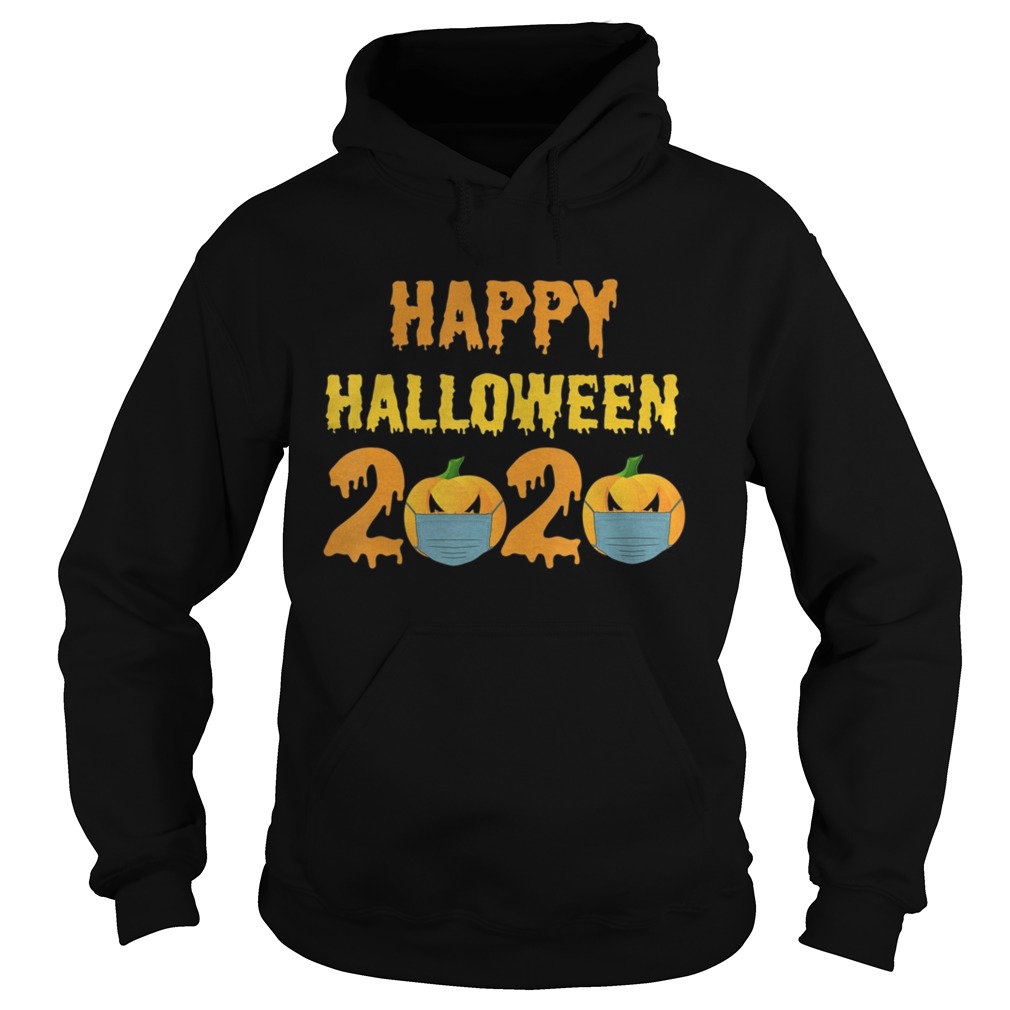 Halloween Party 2020 Pumpkin With Face Mask Hoodie