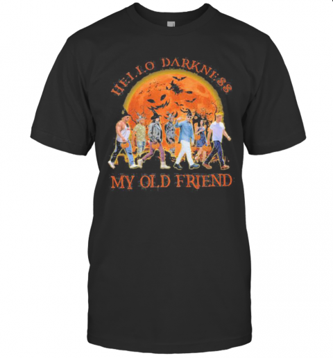 Halloween Witch Hello Darkness My Old Friend Moon T-Shirt