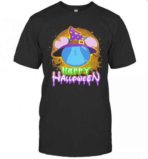 Happy Halloween Mickey Mouse Stitch Witch Moon T-Shirt