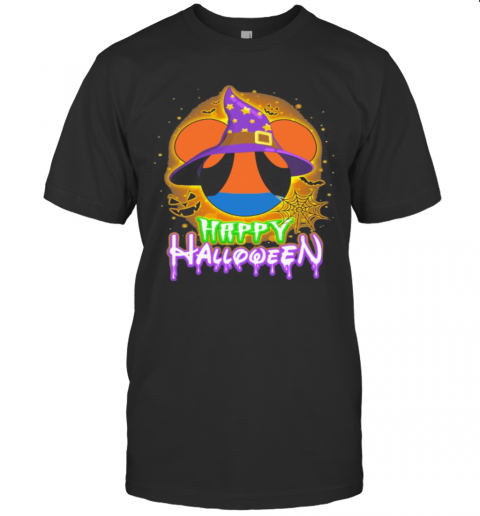 Happy Halloween Mickey Mouse Witch Moon T-Shirt