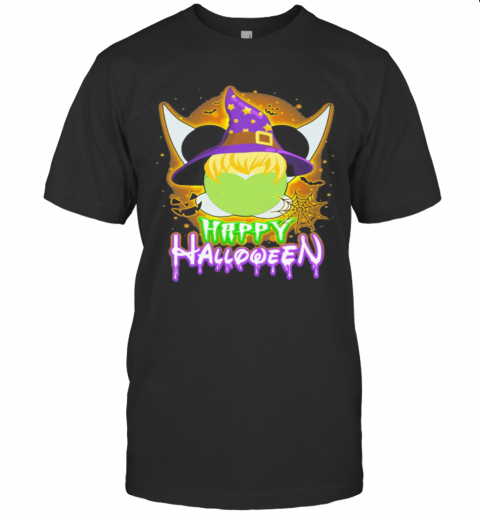 Happy Halloween Mickey Mouse Witch Star Moon T-Shirt