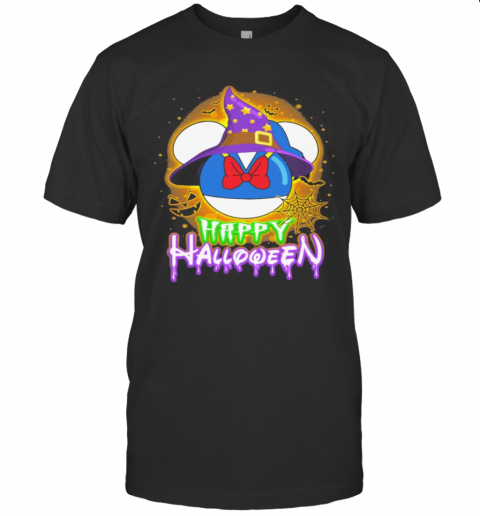 Happy Halloween Minnie Mouse Witch Moon T-Shirt
