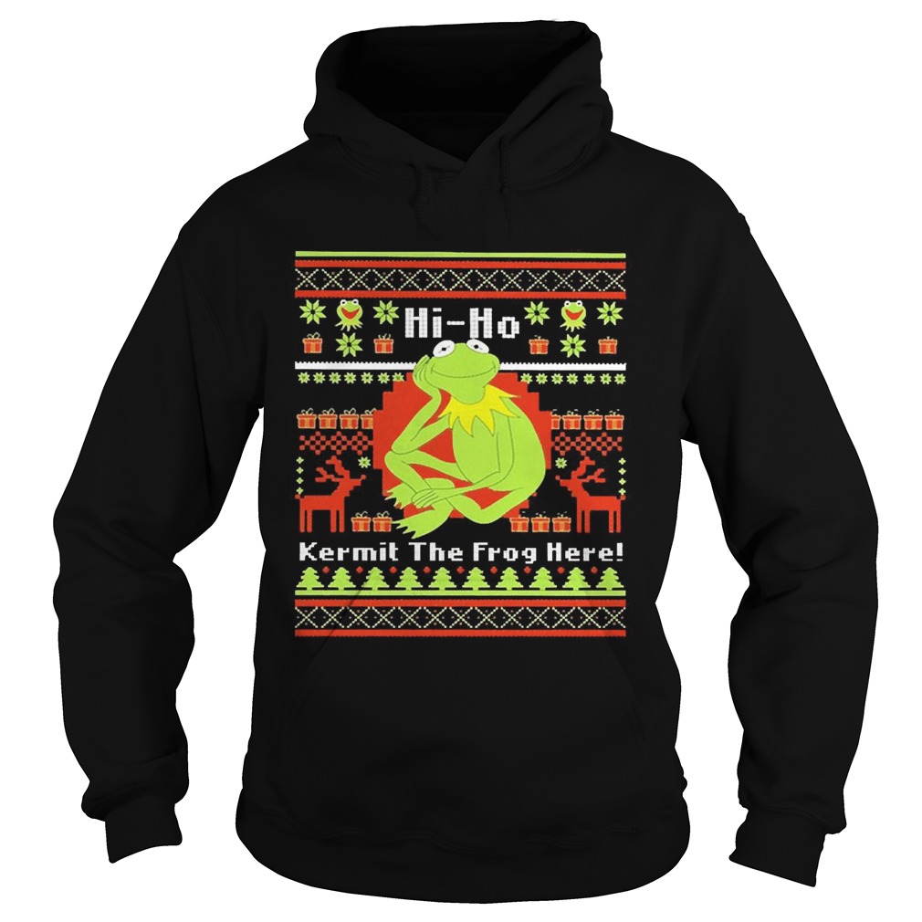 Hi Ho Kermit The Frog Here Christmas Hoodie