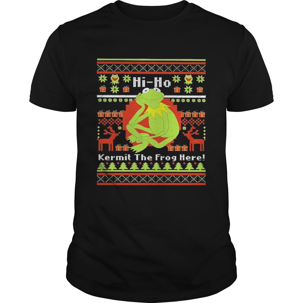 Hi Ho Kermit The Frog Here Christmas shirt
