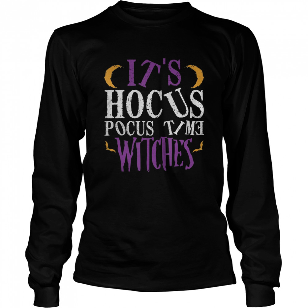 Hocus Pocus Time Witches Long Sleeved T-shirt
