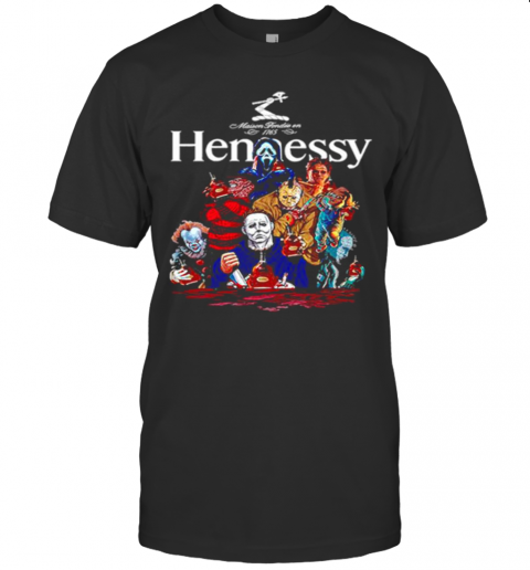 Horror Characters Hennessy Party Happy Halloween T-Shirt Classic Men's T-shirt