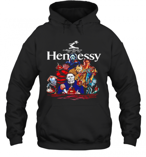 Horror Characters Hennessy Party Happy Halloween T-Shirt Unisex Hoodie