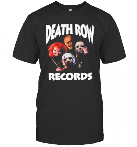Horror Movie Characters Death Row Records T-Shirt