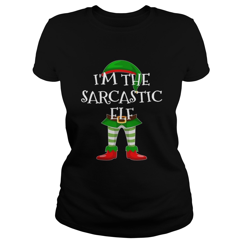 I The Sarcastic Elf Matching Family Christmas design Classic Ladies