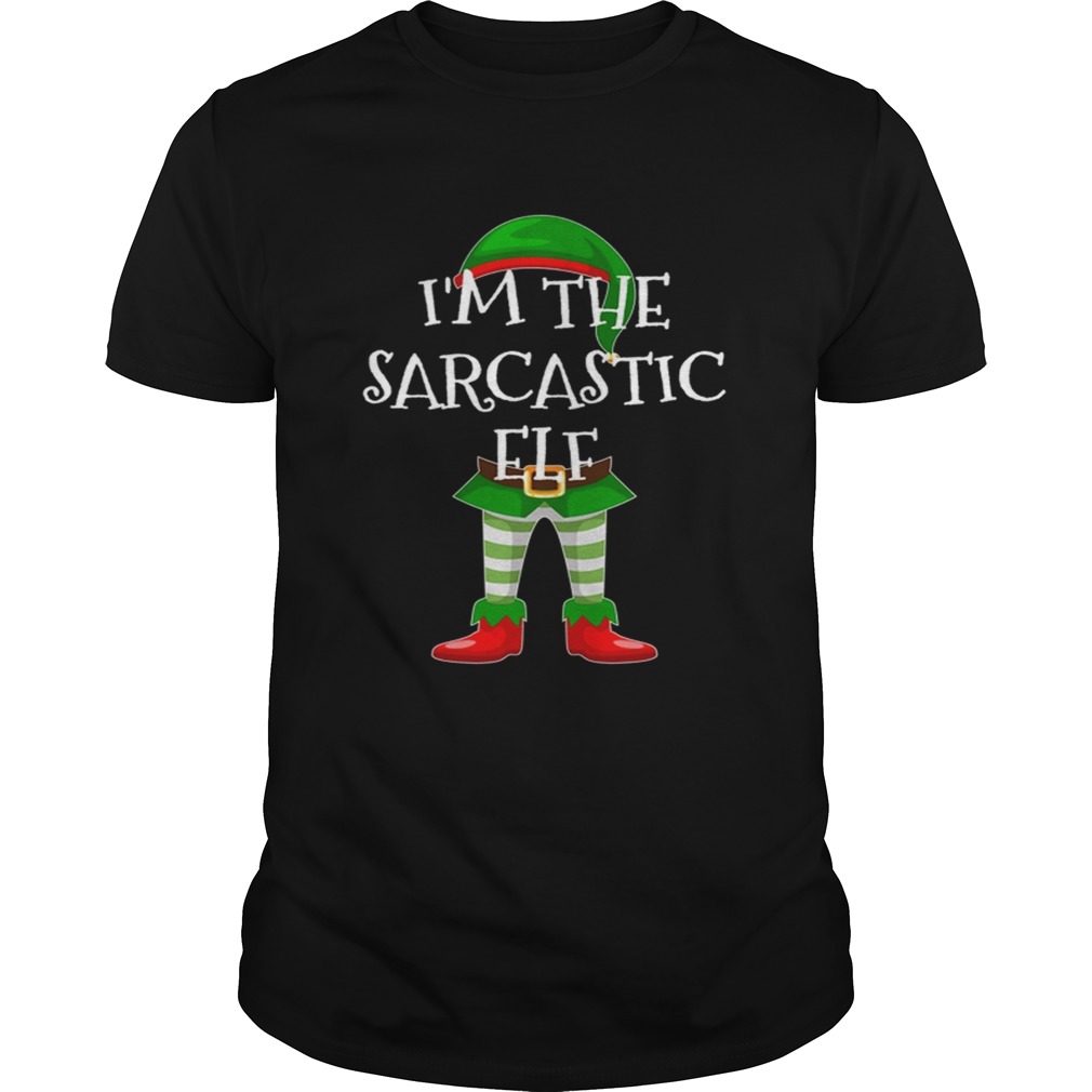I The Sarcastic Elf Matching Family Christmas design shirt