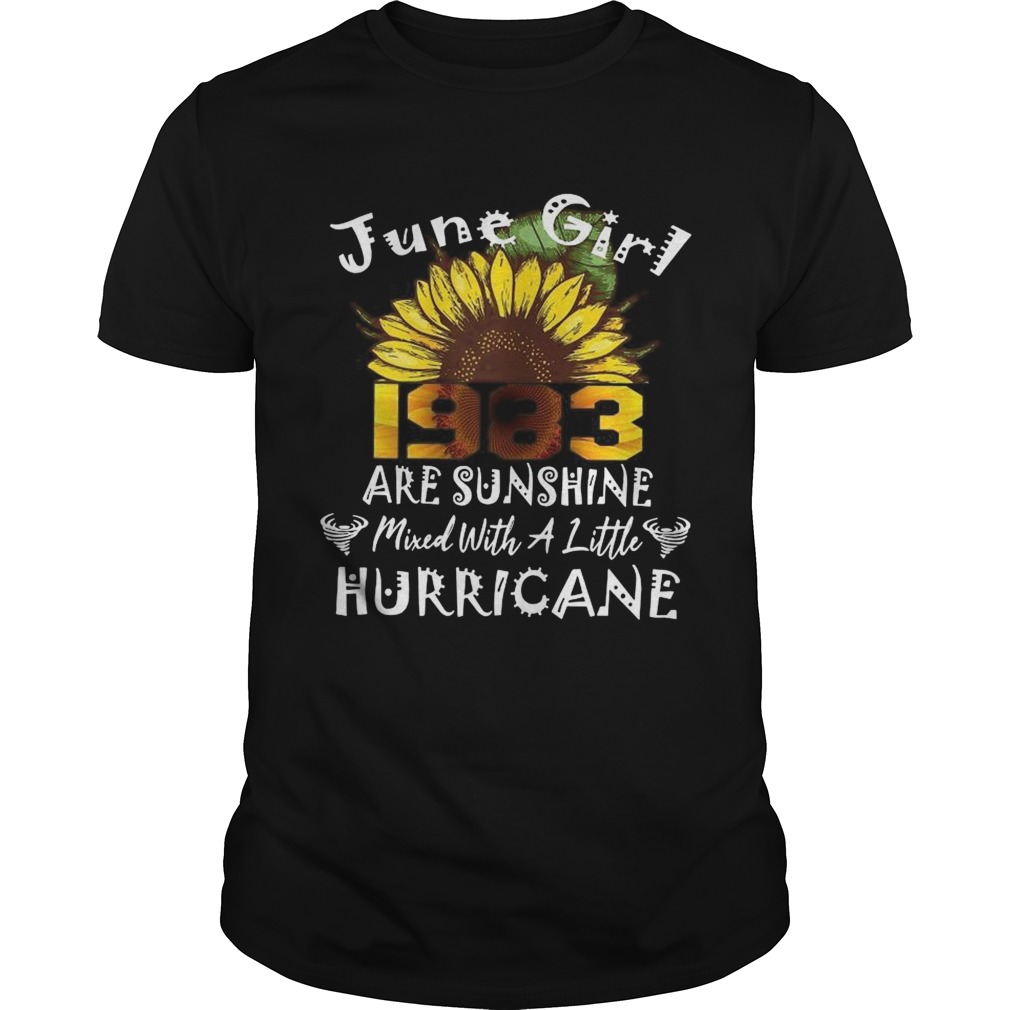 June 1983 Girl Shirt 36 Years Old Sunshine shirt