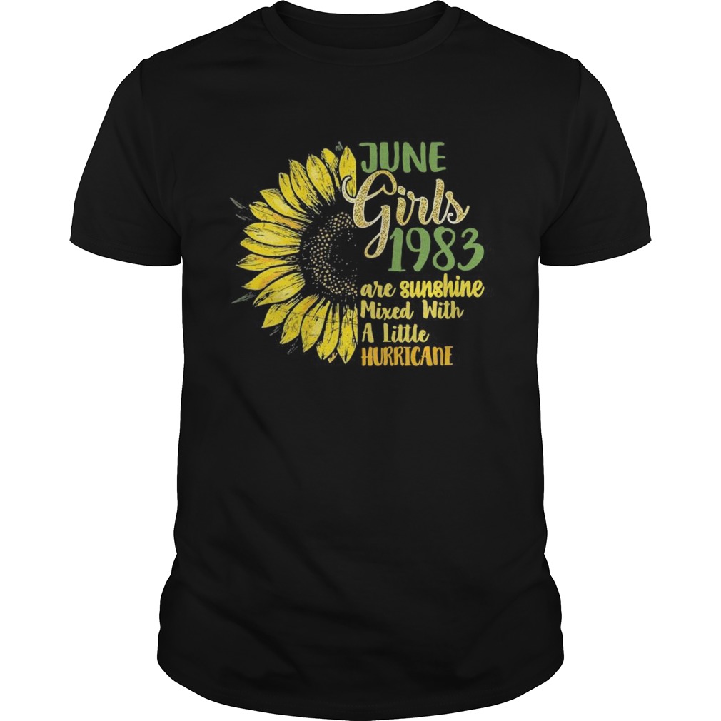 June Girls 1983 Shirt 36th Birthday 1983 shirt